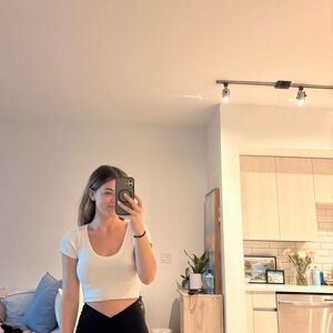 Aerie White Crop Top